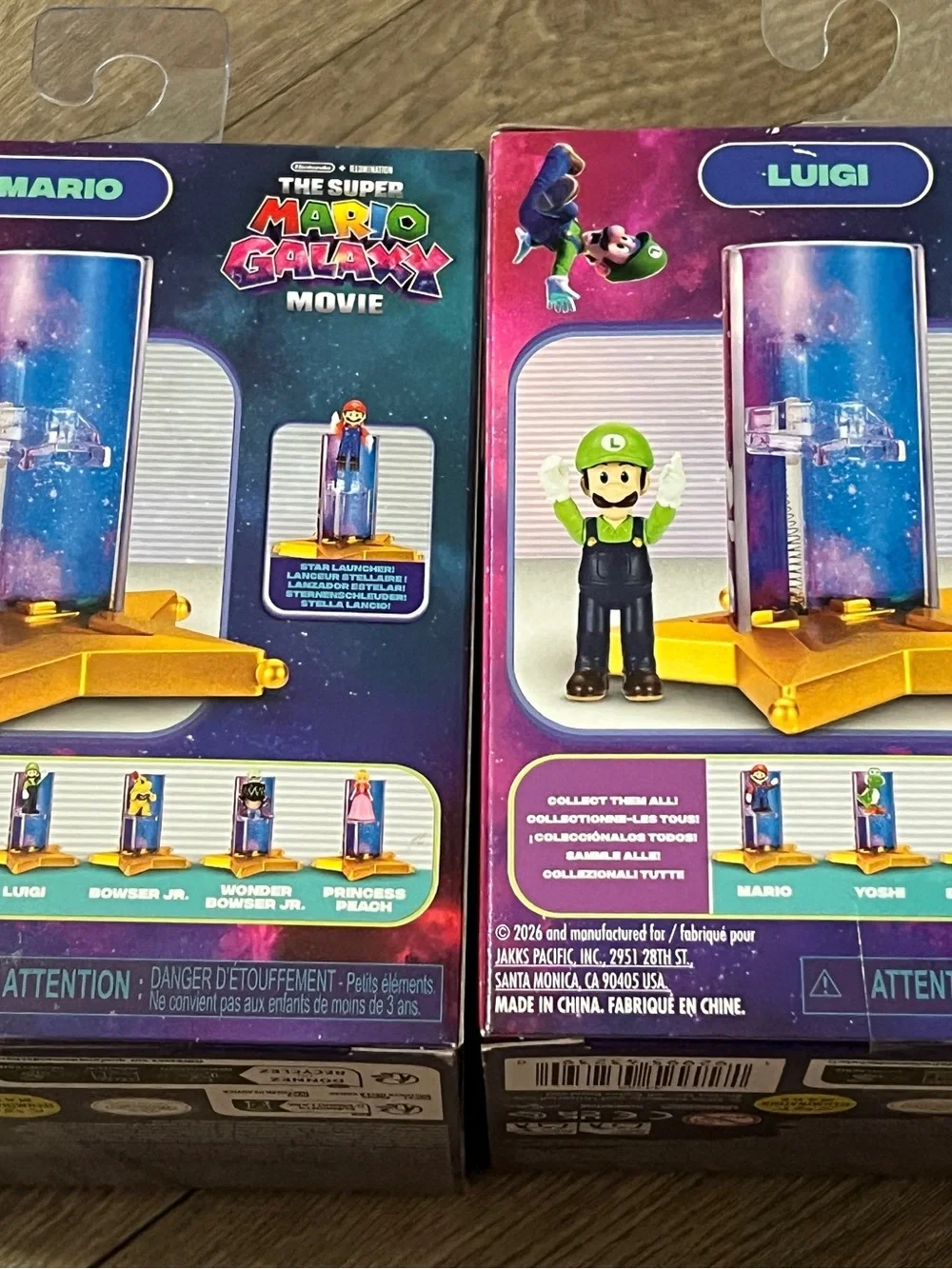 Super Mario Galaxy Movie Mario & Luigi Figures New